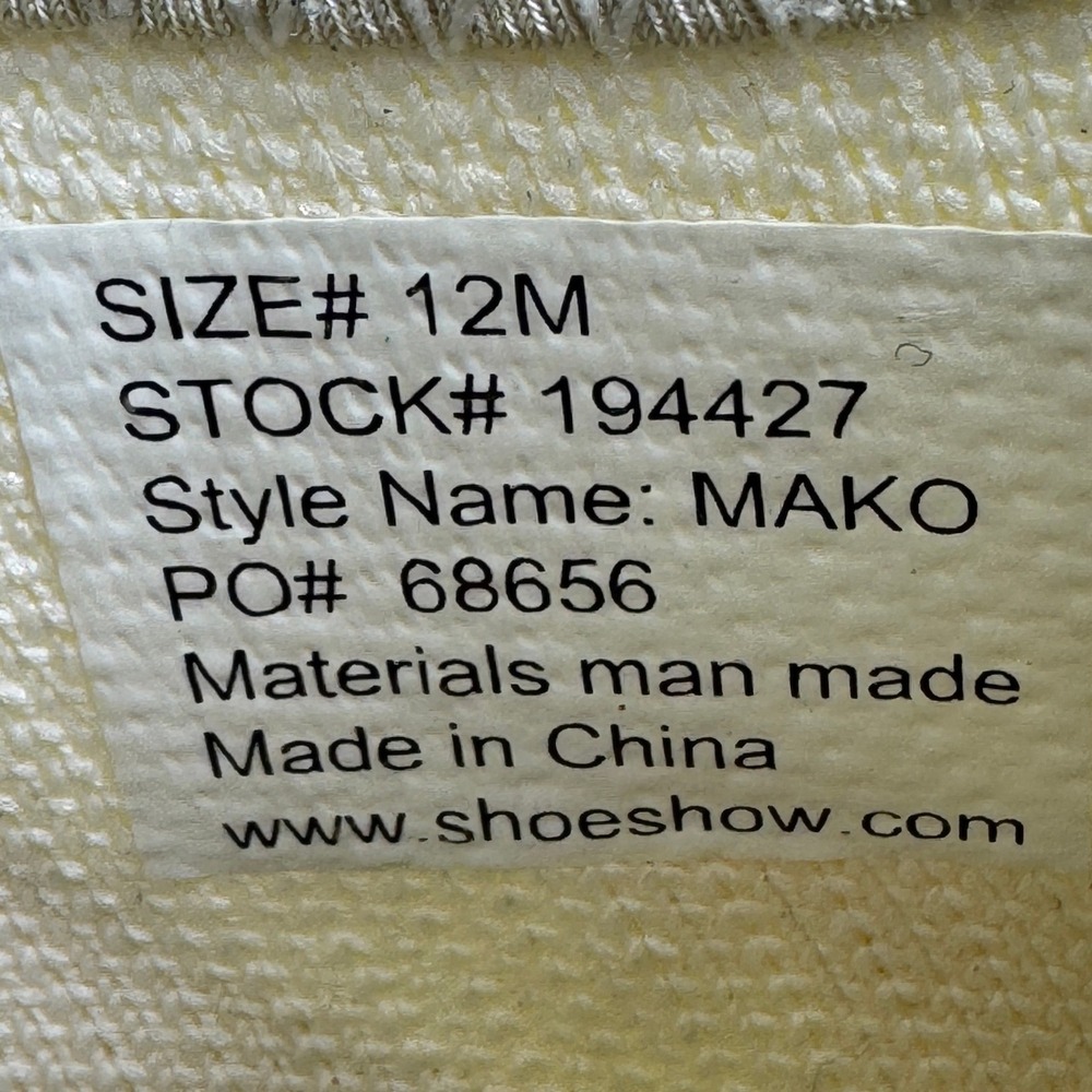 Mako Air Mens Knit Sneakers Cream Gum Sculptural Mesh Running Shoes Size 12M - Picture 10 of 13